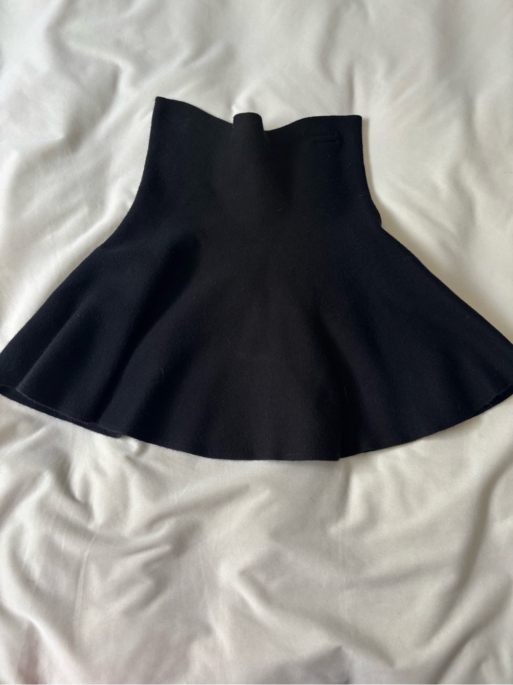 Black Flared Girls Skirt Size 8